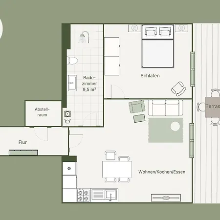 Apartment C2 Pine Hill - Barrierefrei Mit Offener Dusche&großer Südterrasse Mit Blick In Grüne Zirchow